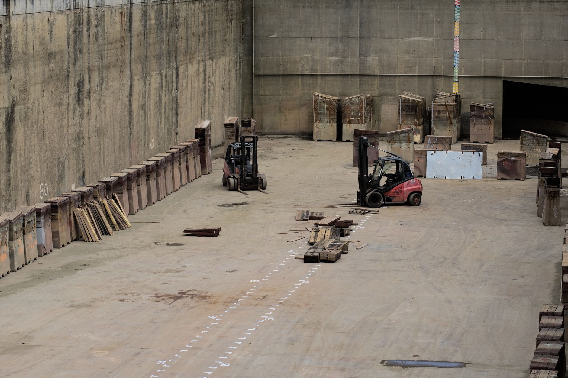 Workers at a warehouse loading dock, representing the freight and logistics industry targeted in outbound campaigns